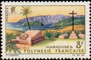 Stamp, Marquesas Islands, French Polynesia,  