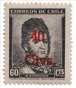 Stamp, O'Higgins, Chile,  