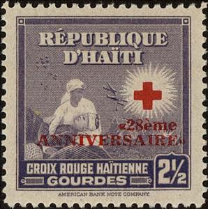Stamp, 28th anniv. Of Haitian Red Cross, Haiti,  , Red Cross and Red Crescent
