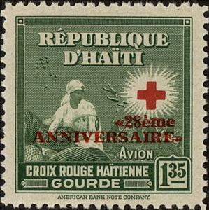 Stamp, 28th anniv. Of Haitian Red Cross, Haiti,  , Red Cross and Red Crescent