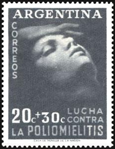 Stamp, Polio Victim, Argentina,  , Healthcare