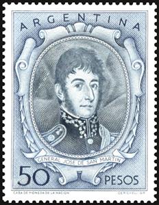 Stamp, José Francisco de San Martín (1778-1850), Argentina,  , Famous People, Generals