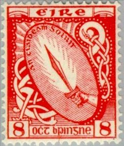 Stamp, Sword of Light, Ireland,  