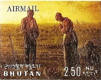 Stamp, Millet, Bhutan,  , Paintings