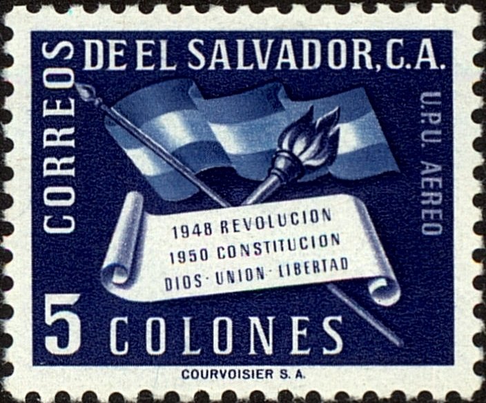 Constitution and laurel wreath