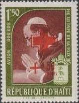 Pope Pius XII. overprinted