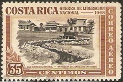 Fire trench in San Isidro del General