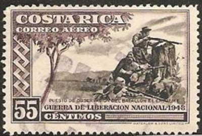 Stamp, Observation post, Costa Rica,  