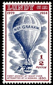 Stamp, Aviation with date, Cinderellas,  