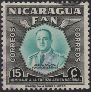 Stamp, Gral A. Somoza, Nicaragua,  