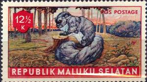 Stamp, Fauna Pos Postage, Cinderellas,  , Animals (Fauna), Mammals