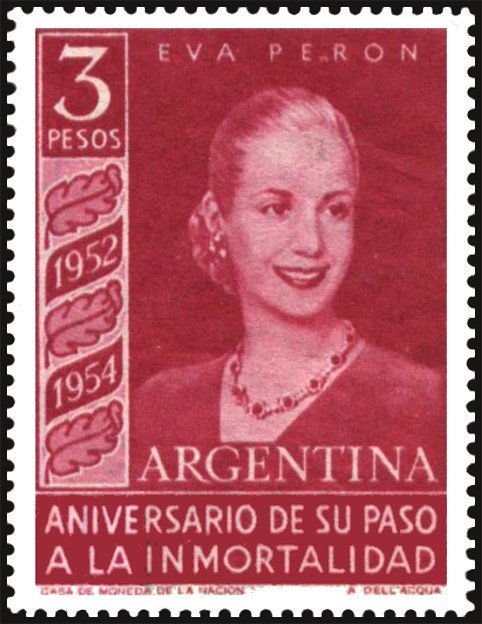 Eva Peron, 2nd Anniv. of Death