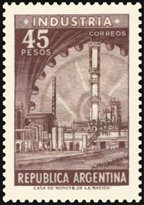 Stamp, Industry, Argentina,  , Industry