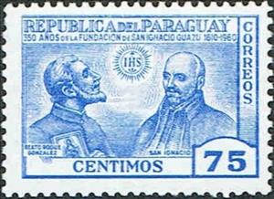 Stamp, St.. Ignatius of Loyola, Paraguay,  , Religion