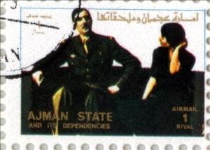 Stamp, Charles de Gaulle, Ajman,  , People