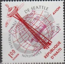 Stamp, Utilisations Pacifiques De L´espace, Haiti,  , Television Towers, Towers, World Exhibitions