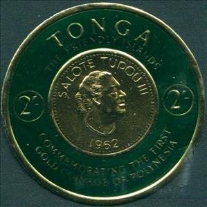 Stamp, Gold Coin, Tonga,  , Coins