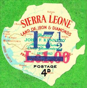Stamp, Mi:SL 314 surcharged, Sierra Leone,  