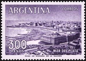 Stamp, View of Mar del Plata, Argentina,  , Landscapes, Sea