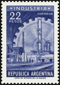 Stamp, Industry, Argentina,  , Factories, Industry