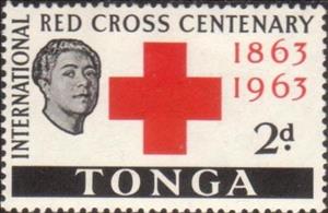 Stamp, Portrait of Queen Salote, Tonga,  , Red Cross and Red Crescent