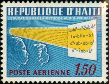 Stamp, Audio-Visual Teaching of Algebra, Haiti,  