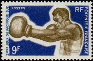 Stamp, Boxing, French Polynesia,  , Boxing