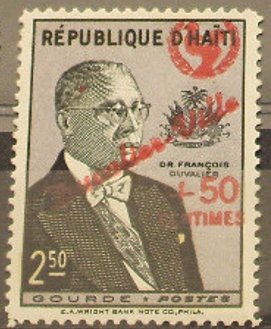 Stamp, Overprinted with "Duvalier Ville" and UNICEF emblem, Haiti,  , Dictators, Heads of State