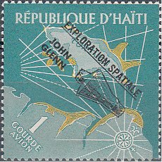 Stamp, Exploration Spatiale/John Glenn, Haiti,  