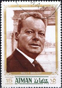 Stamp, Willy Brandt, Ajman,  