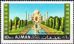 Stamp, Tadj-Mahal; Agra (1630-1648), Ajman,  