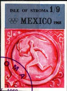 Stamp, Olympic Games Mexico 1968, Cinderellas,  , Olympic Games
