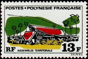 Stamp, Territorial Assembly, French Polynesia,  