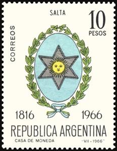 Stamp, Salta, Argentina,  , Coats of Arms