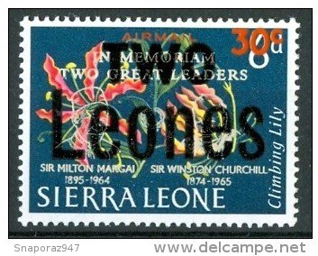 Stamp, Mi:SL 325 surcharged, Sierra Leone,  , Plants (Flora)