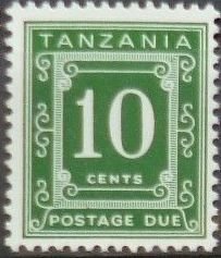 Stamp, Postage Due, Tanzania,  , Numbers