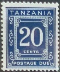 Stamp, Postage Due, Tanzania,  , Numbers