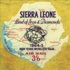 Stamp, Airmail - World's Fair, New York - Self-Adhesive, Sierra Leone,  , Maps