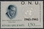 Dag Hammerskjöld - overprinted O.N.U.