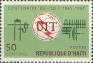 Stamp, U.I.T., Centenary, Haiti,  , U.I.T.