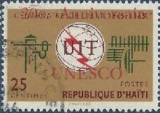 U.I.T., Centenary - overprinted UNESCO