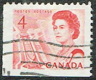 Stamp, QE II, ship in lock in the St. Lawrence Seaway, Canada,  , Queens