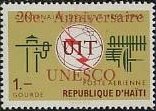 U.I.T., Centenary - overprinted UNESCO