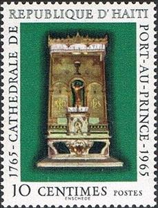 Stamp, Metropolitan cathedral of Port-au-Prince, Haiti,  , Religion