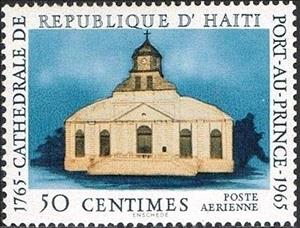Stamp, Metropolitan cathedral of Port-au-Prince, Haiti,  , Churches - Cathedrals - Basilicas - Chapels, Religion