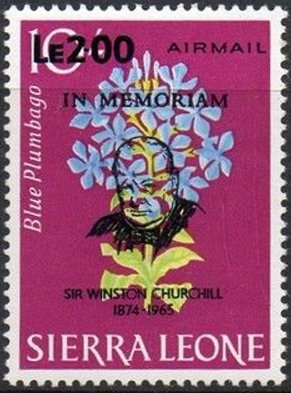 Stamp, Mi:SL 219 surcharged, Sierra Leone,  