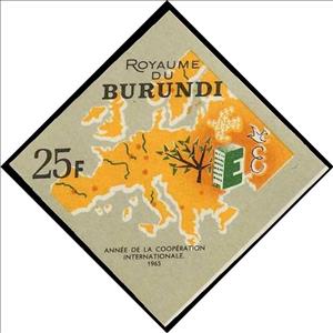 Stamp, Europa and EUROPA emblems, Burundi,  
