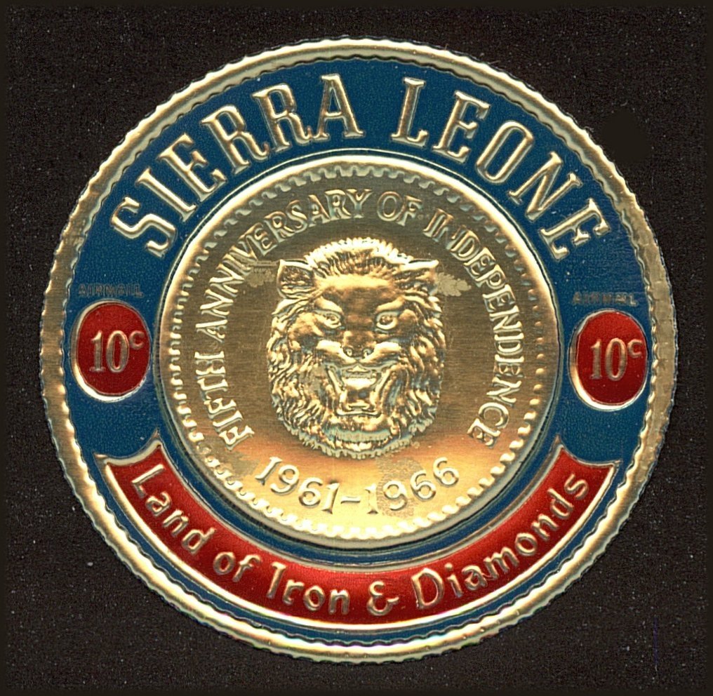 Gold coin "Lion head"