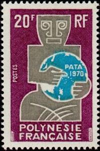 Stamp, P.A.T.A. (Pacific Area Travel Association), French Polynesia,  , Tourism
