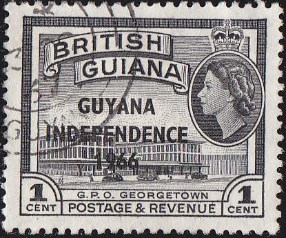 G.P.O. Georgetown overprinted